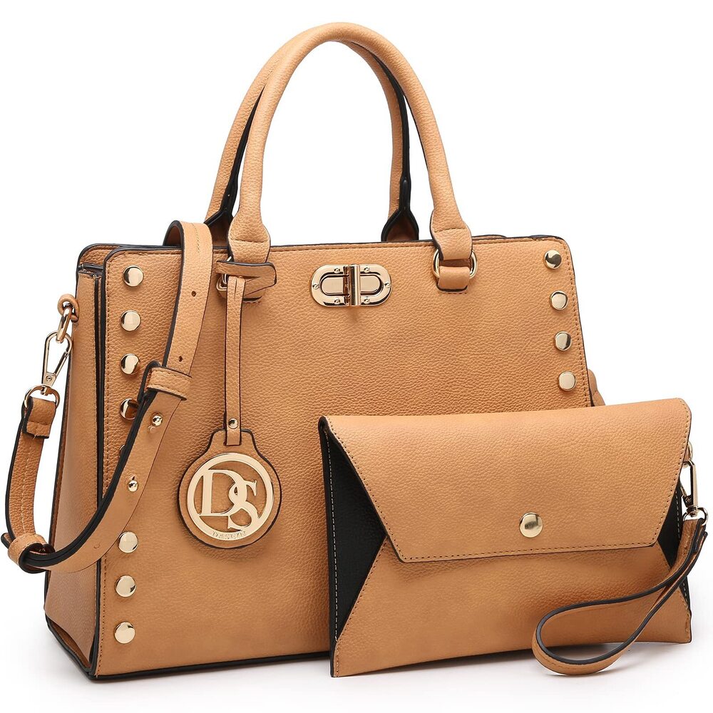 2886 Medium Satchel Handbag Work Tote Shoulder Bag Top Handle Purse